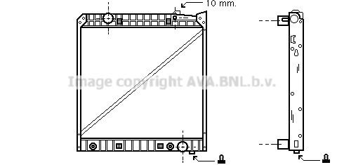 AVA QUALITY COOLING Радиатор, охлаждение двигателя ME2148